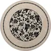 Alfombra redonda retro Dajiang para sala de estar del hogar, resistente a las manchas, fácil de mantener, sensación de alta gama, adecuada para dormitorio, tocador y alfombra de noche
