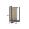 Estanterías de Supermercado, Estanterías de Cuatro Columnas Grandes para Granos y Aceites de Supermercado, Estanterías de Acero y Madera para Centros Comerciales, Estanterías de Exhibición, Estanterías de Supermercado para Tiendas Departamentales al por Mayor