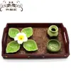 Plato de despliegue de productos para salón de belleza Plato de spa Aceitera Hotel Cuenco tailandés Plato Cuenco para aceites esenciales Traje de productos