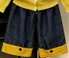 Roupas infantis estilo coreano coleção outono 2026: cardigã de tricô com tranças amarelo bordado e calça casual de perna larga para meninos e meninas