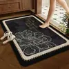 Alfombrilla de Baño de Lujo Ligero de Barro Diatomeas Alfombra para Entrada de Inodoro Resistente a Manchas Antideslizante Secado Rápido Uso en el Hogar Absorbente de Agua Felpudo