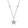 Pulsera de plata de ley S925 con circonitas y estrella de la suerte, collar de estrella Vega con un toque de dulce sentido, regalo de San Valentín.