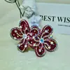 Nuevo Collar Gargantilla de Strass Full Diamond Creativo Imitación Perla Flor de Mezclilla Gargantilla Accesorios para Ropa Venta al por Mayor