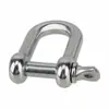 Grillete de Arco de Acero Inoxidable 304 Grillete en Forma de D Bloqueo para Cable de Acero Eslabón de Cadena Hebilla de Acero en Forma de U Herrajes de Grillete de Herradura