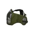 Máscara Tática de Arame de Aço Proteção Integrada para Rosto e Orelhas Fã do Exército Outdoor CS Real Máscara Protetora Respirável de Meio Rosto