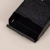 Cajas de tarjetas minimalistas negras hechas a medida con cojín de aire, cajas de papel con estampado de hoja dorada y gofrado, empaques para cuidado de la piel y cosméticos, empaques creativos de caja sorpresa - fábrica