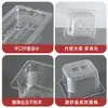 Tazón porcionado acrílico para hot pot picante, plástico transparente para snacks y platos fríos, rectangular comercial para exhibición, tazón porcionado