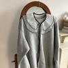 Chal de pétalos antiedad para mujer, estilo japonés suave y combinable, producto decorativo para niña, cuello falso, cuello de camisa de moda