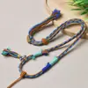 Cordão de Pingente Tecido à Mão, Cordão para Pendurar Joias de Algodão e Linho Torcido à Mão, Cordão para Pendurar Jade Estilo Xizang, Versátil de Algodão Puramente Feito à Mão