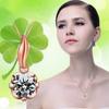 Weihua Colar de Diamante Feito à Mão Pingente Novo Colar Feminino em Forma de Coração Colar Feminino Banhado a Prata Jóias Temperamento Presente de Aniversário Feminino