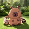 Bolsa Transversal Fofa de Capivara para Crianças Bolsa Transversal de Silicone para Mulheres Mini Bolsa de Moedas Pequena Desenho Animado Bolsa de Ombro Único para Celular