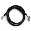Aço Inoxidável Europeu e Americano Masculino Couro Genuíno Preto Corrente Cordão de Couro Fecho Lagosta Colar Cordão Cabeça Fivela Couro de Vaca Feminino