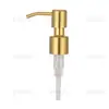 Cabeça de Bomba Personalizada de Fábrica Aço Inoxidável 304 Bico Dispensador de Sabão de 24 Dentes 28 Dentes Frasco de Vidro Cabeça de Bomba para Álcool em Gel Loção