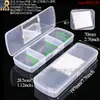 Caja de plástico para bastoncillos de algodón caja cosmética de PP rejilla simple doble caja de embalaje para bastoncillos de algodón de lápiz labial caja de almacenamiento para desmaquillante