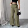 Pantalones de Traje Casual Elegantes de Trabajo para Mujer de Pierna Recta Sueltos de Cintura Alta, Novedad Otoño e Invierno 2025 Europeos y Americanos Transfronterizos