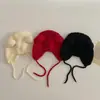 Gorro de Invierno Estilo Coreano para Bebé Otoño e Invierno Lindo Gorro con Protección para las Orejas para Niños y Niñas Bebé de un Año Gorro de Lana Tejida Moderno