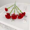 Claveles Artificiales Regalo Día de la Madre Decoración del Hogar Ramo Decoración de Boda Flores Falsas Flores de Seda Decoración del Hogar