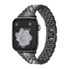 Adecuado para Correa de Apple Watch de Gama Alta Apple Watch Generaciones 1~8/Se Cadena Metálica Incrustada de Diamantes Correa iWatch