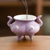 Quemador de Incienso Yinhewu para Uso Doméstico, Soporte para Varillas de Incienso, Quemador de Incienso Cerámico Estilo Chino, Bandeja de Incienso sin Polvo