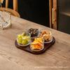 Plato de Frutas Sala de Estar Hogar Refresco Mesa de Centro Snacks Fructosa Seca Plato de Snacks de Nueces Caja de Almacenamiento de Snacks Lujo Ligero Alta Gama