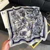 Pañuelo Delgado de Seda de 70 cm con Estampado de Poni, Pañuelo para Mujer, Accesorio para Camisa, Pañuelo para el Cuello, Pañuelo Cuadrado Pequeño, Chal de Alta Gama