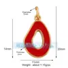 M18 L26 K07 Accesorios para joyería DIY colgante de cobre puro colgante pequeño luna triángulo corazón de melocotón redondo marca