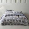 Conjunto de Quatro Peças de Algodão Escovado Estilo Pastoral de Outono e Inverno Estampado Moda Amigável à Pele Quente Capa de Edredom Lençóis e Cama de Algodão Puro
