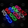 Óculos luminosos LED KTV bar festa óculos de persiana moda sem fio discoteca óculos luminosos fabricantes atacado