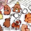 Llavero de Acrílico Personalizado para Cobaya Japonés y Coreano Capibara Lindo Divertido Divertido Pequeño Regalo Llavero Colgante Decorativo
