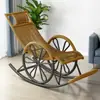 Sillón mecedor reclinable silla para persona perezosa siesta sala de estar balcón reclinable persona perezosa puede reclinarse puede dormir silla de ocio silla mecedora para ancianos