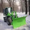 Pala de Nieve para Montar en Vehículo, Cargador de Pala de Nieve Montado en la Parte Delantera, Pala de Nieve Grande para Saneamiento Municipal