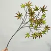 Envío Directo de Fábrica de Flores Artificiales, Selección Transfronteriza de Flores Falsas, Hojas de Arce Rojas para Paisajismo de Ingeniería, Decoración de Jardín y Diseño de Escenarios