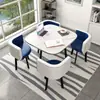 Mesa de Comedor Simple que Ahorra Espacio para Uso Doméstico, Adecuada para Apartamentos Pequeños, Mesa de Comedor para Negociaciones en Tiendas, Juego de Mesa y Sillas, Mesa Redonda para Recepción