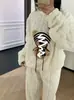 Pijama de Fleece Coral para Mulheres, Outono/Inverno Espessado Fofo de Flanela Roupa de Casa, Pode Ser Usado Fora, Conjunto de Cardigan com Mangas Longas e Robe