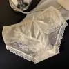 Renda Sedutora~Calcinha de Renda Seda Gelada Feminina Cetim Sexy Doce Menina Desejo Puro Vazada Calcinha de Menina