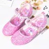 Zapatos de Cuero para Niñas Primavera y Otoño Suela Blanda Zapatos Infantiles Lindos y Versátiles Kuromi Princesa Morado Tacones Altos Infantiles