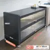 Prateleira de Armazenamento para Cozinha, Armário de Armazenamento Multicamadas de Chão, Micro-ondas Multifuncional, Aparador, Armário de Tigelas, Armário de Armazenamento Doméstico com Portas
