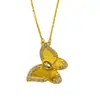 2025 Novo Colar Borboleta de Luxo Leve Inlaid Pingente de Nicho Diamante Simples Ins Corrente de Cobre Moda Atacado