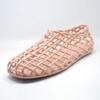 Zapatos Planos Cómodos de Corte Bajo, Zapatos de Mujer de Tacón Bajo Fino, Sandalias Cerradas Perforadas de Cristal para Exteriores Casuales, Zapatos de Verano para Mujer