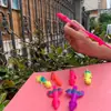 Lanzador de Dedo de Dinosaurio de Dibujos Animados para Niños Animal Alivio del Estrés Tirachinas que se Pega a la Pared Juguete Divertido Interactivo Gadget para Aliviar el Estrés
