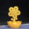 Sapo Dourado Senshe Moedas dos Cinco Imperadores Decorações de Gabinete de Vinhos para Gastar Decoração de Sala de Estar em Casa Moinho de Vento para Juntar Riqueza Presente de Inauguração