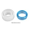 Molde de Silicone Orgulhoso DIY Cristal Epóxi Molde Silicone Pulseira Anel Molde Artesanato em Epóxi Joias Feitas à Mão Feito à Mão
