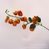 Flor de simulação de casamento orquídea de cauda de fênix flor de sino de vento simulação lírio orquídea decoração de casamento display de casa atacado de fábrica