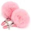 Accesorios SM, pezoneras de bola de pelo, bondage para sirvientas, juguetes sexuales para parejas, productos para adultos, pinzas novedosas, venta al por mayor de fábrica
