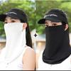 Mascarilla de Nailon Hielo Seda Colgante para Orejas de Protección Solar de Verano para Hombres y Mujeres, Mascarilla Transpirable Enfriadora Anti-UV para Ciclismo al Aire Libre