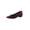 Zapatos de Trabajo de Cuero Plegables Súper Suaves con Tacón Oculto y Lazo 2026 Otoño Tacón Medio Punta Redonda Piel Genuina Suela Suave Mocasines para Mujer