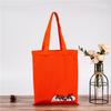 Bolsa de lona criativa vermelha, bolsa de lona simples, bolsa de ombro dobrável portátil para meninas estudantes feita sob medida com logotipo personalizado