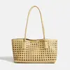 Bolso Tote de un Solo Hombro con Patrón de Rombo de Moda para Mujer, Nuevo Modelo 2026, Bolso Grande de Capacidad Madre-Hija, Bolso de Mano Casual de Alta Gama para el Día a Día