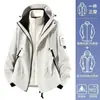 Chaqueta de montaña 3 en 1 desmontable de dos piezas, cortavientos e impermeable, de moda para exteriores, para montañismo, con logotipo personalizado