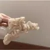 Presilha de Cabelo Flor de Renda Estilo Coreano para Mulheres, Presilha Torcida de Alta Qualidade para Coque na Nuca, Presilha Tubarão para Penteado Meio Preso, Presilha Vertical